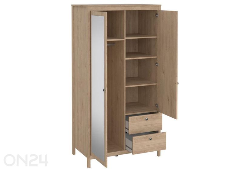 Vaatekaappi peiliovella Madrid 102 cm kuvasuurennos
