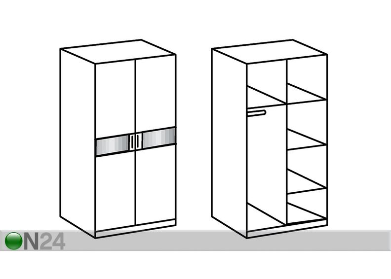 Vaatekaappi POTSDAM kuvasuurennos