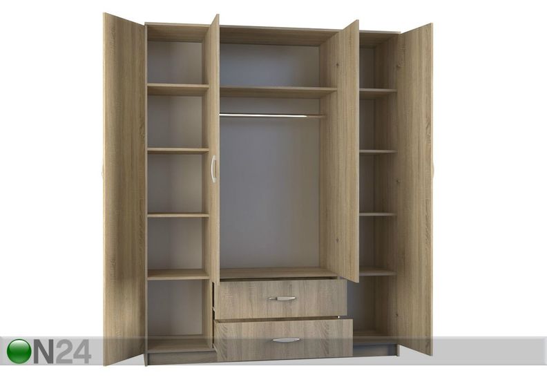 Vaatekaappi Romana 160 cm kuvasuurennos