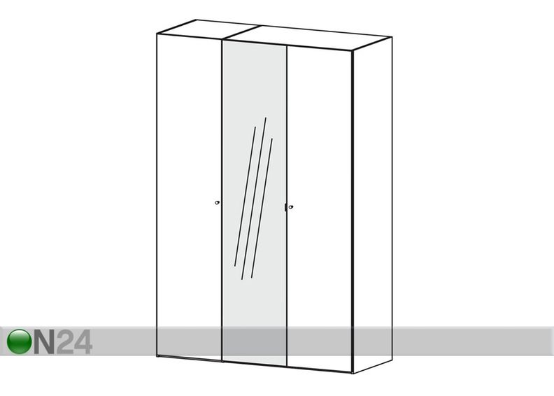 Vaatekaappi SAVE h220 cm kuvasuurennos