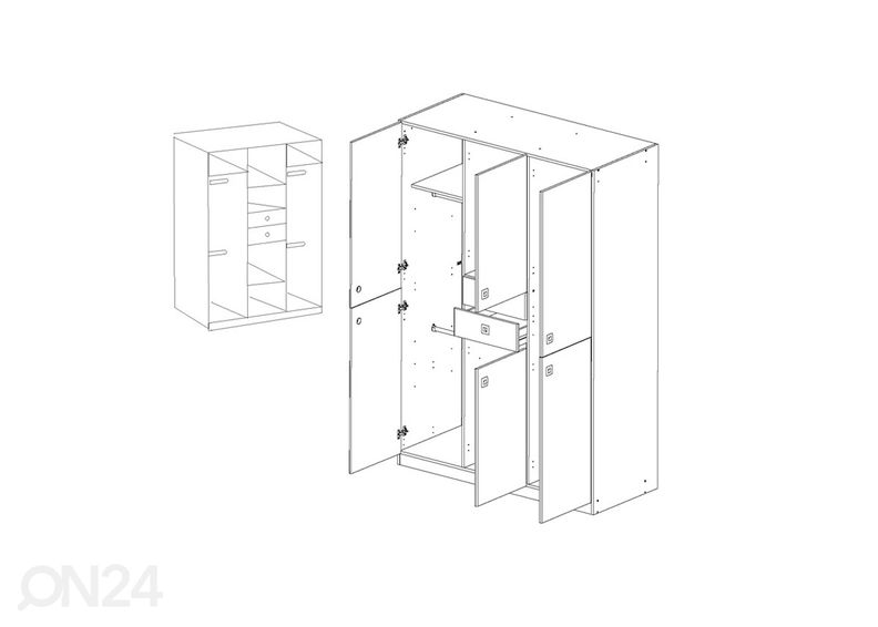 Vaatekaappi SUNNY kuvasuurennos
