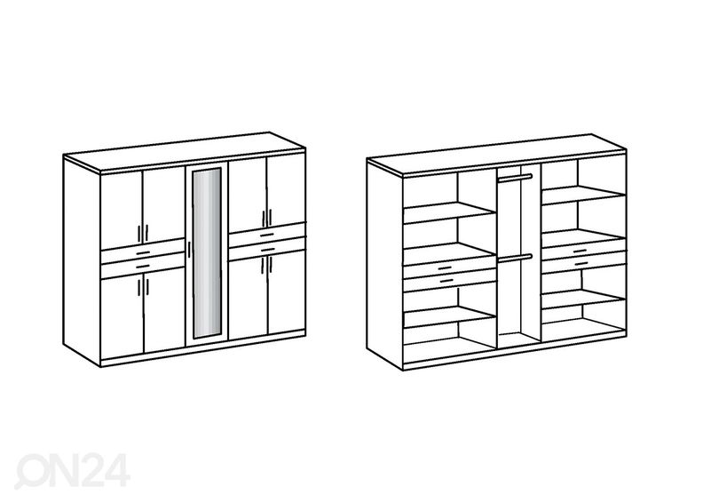 Vaatekaappi Taiga kuvasuurennos