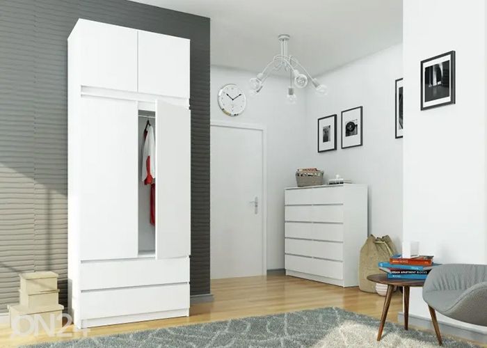 Vaatekaappi yläkomerolla Capri kuvasuurennos