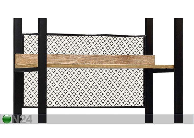 Vaatekaappijärjestelmä (2 hyllyä + 2 tankoa) 80x200 cm kuvasuurennos