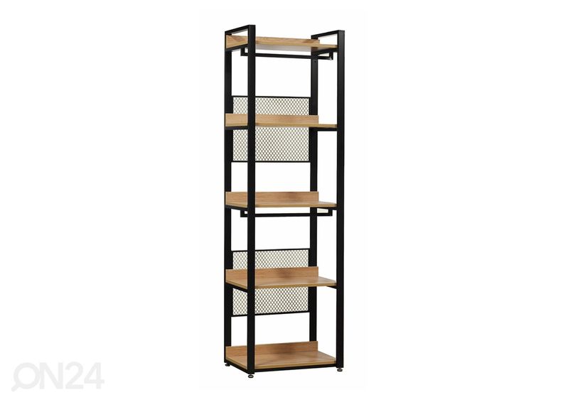 Vaatekaappijärjestelmä (5 hyllyä + 2 tankoa) 60x200 cm kuvasuurennos