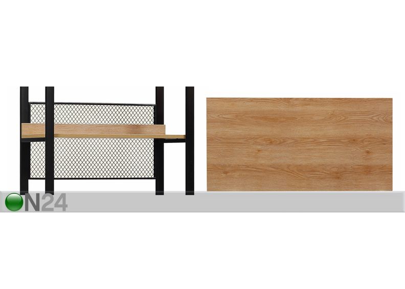 Vaatekaappijärjestelmä (5 hyllyä + 2 tankoa) 80x200 cm kuvasuurennos