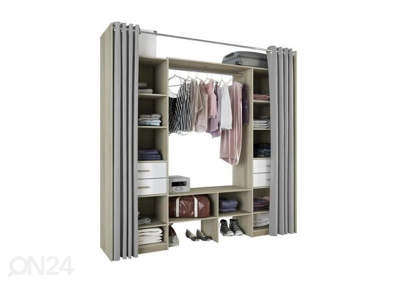 Vaatekaappijärjestelmä Duo 220 cm kuvasuurennos