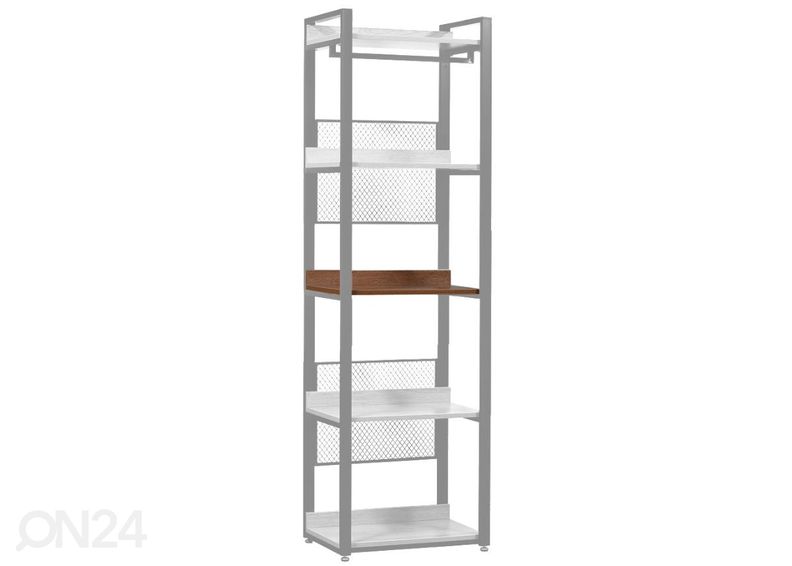 Vaatekaappijärjestelmän hylly (60 cm, tumma) kuvasuurennos