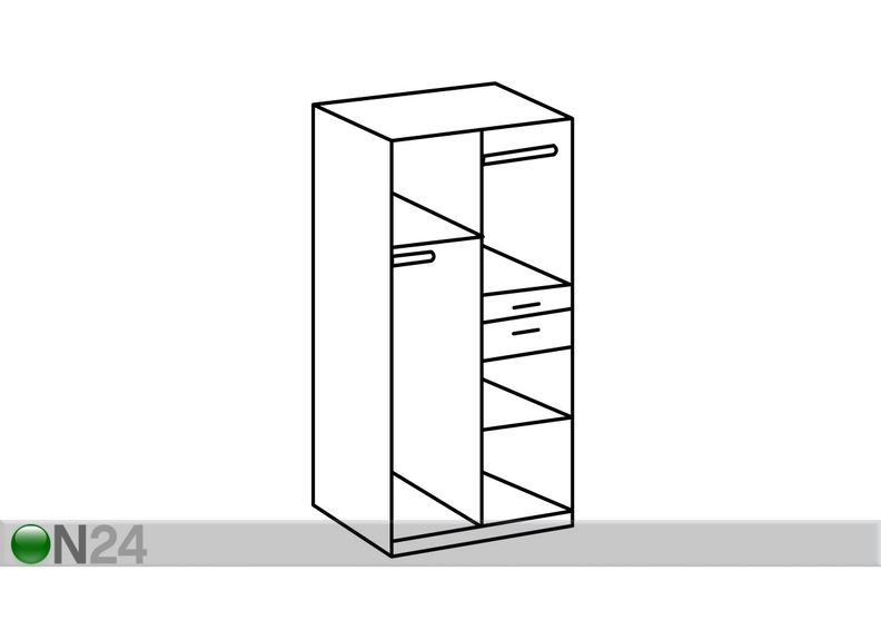 VaatekaappiMainz 90 cm kuvasuurennos