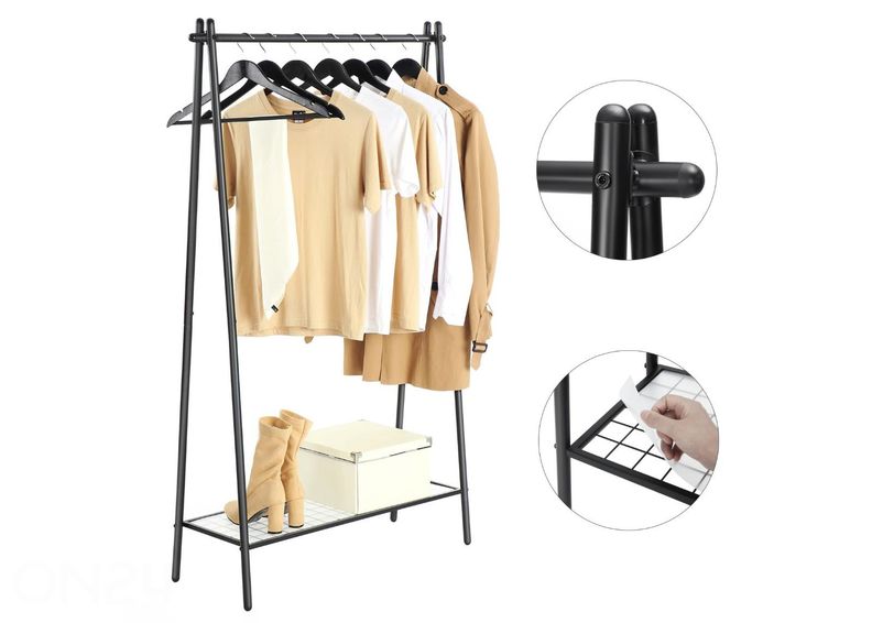 Vaaterekki, musta kuvasuurennos