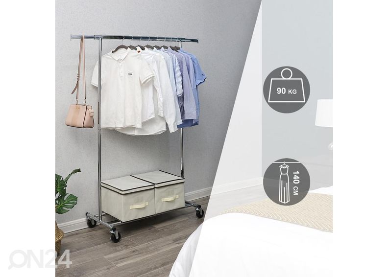 Vaaterekki pyörillä kuvasuurennos