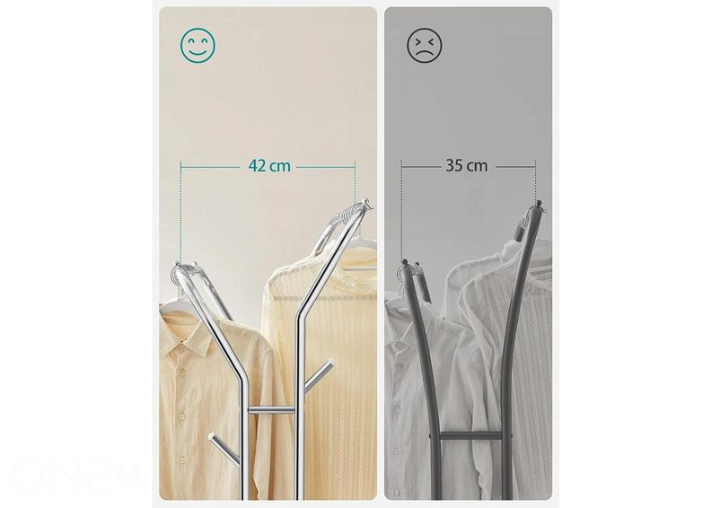 Vaaterekki pyörillä, kromi kuvasuurennos