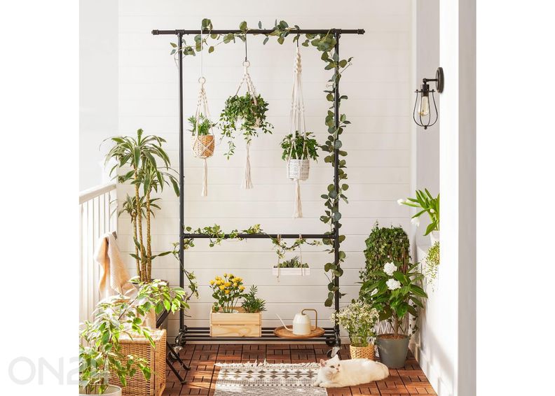 Vaaterekki pyörillä, musta kuvasuurennos