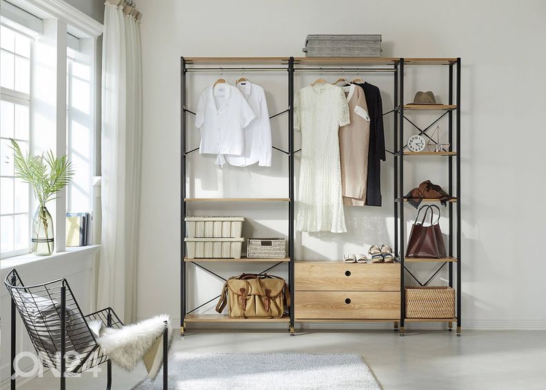 Vaatesäilytysjärjestelmä / hyllykkö kuvasuurennos