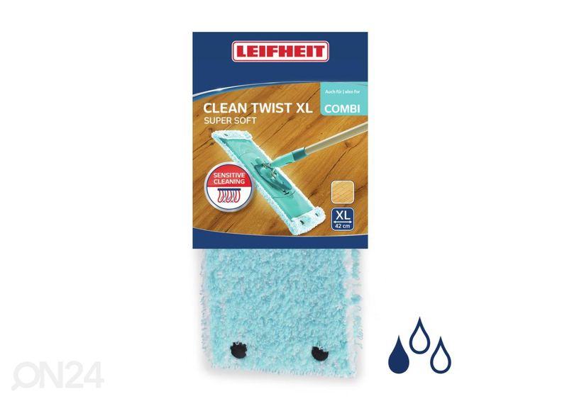 Vaihtomoppi Leifheit Twist XL Extra Soft kuvasuurennos