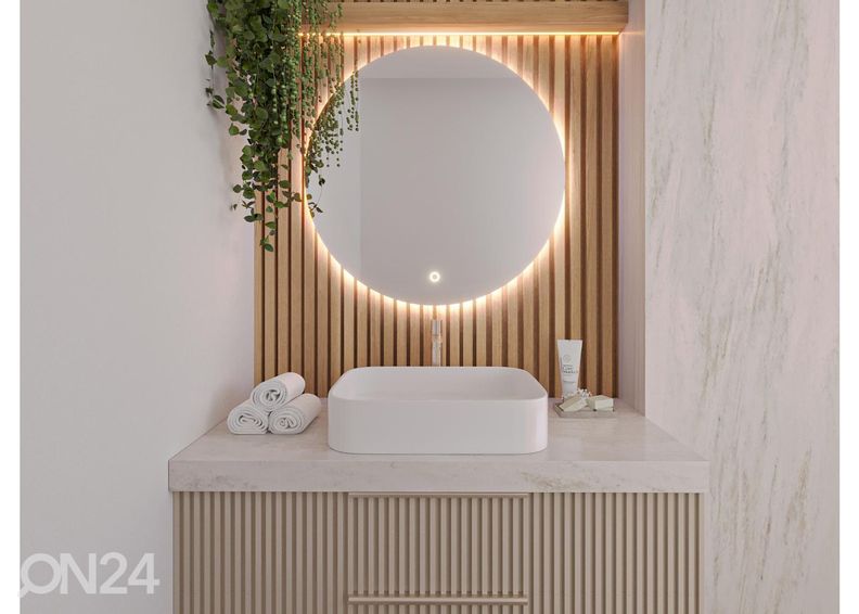 Valaistu peili 80 cm kuvasuurennos