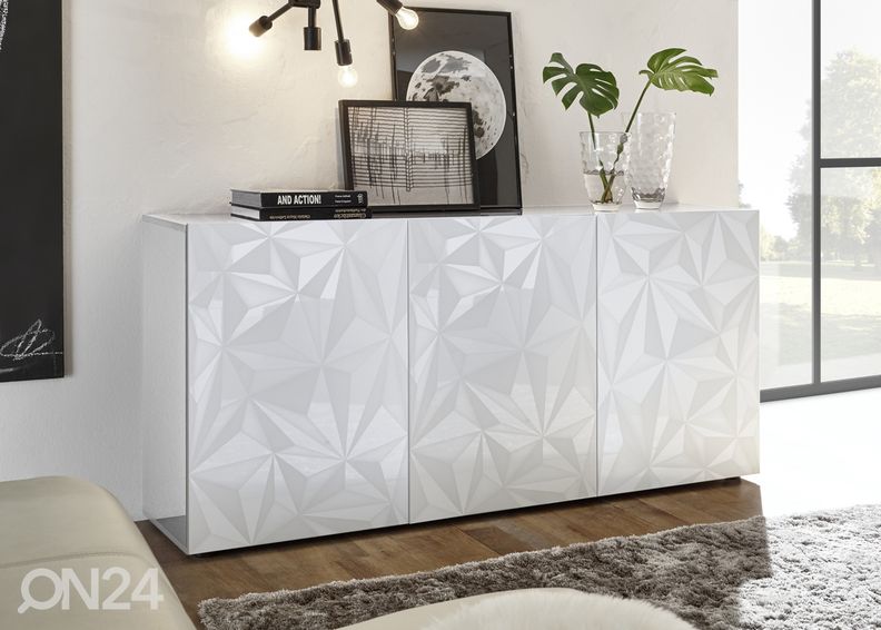 Valkoinen lipasto Prisma 05 kuvasuurennos