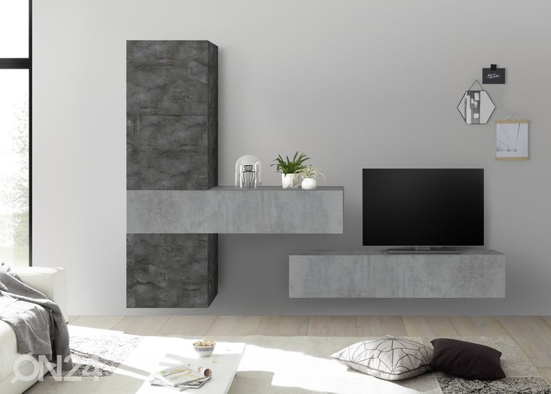Valkoinen seinäkaappi Infinity kuvasuurennos