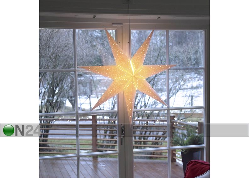 Valkoinen tähti Sensy 100 cm kuvasuurennos