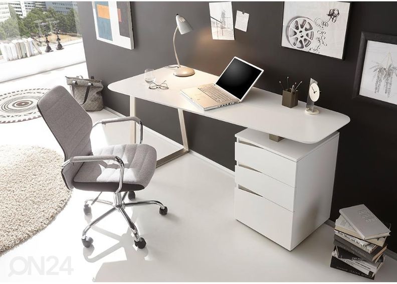 Valkoinen työpöytä Tori 40168WZ2 kuvasuurennos