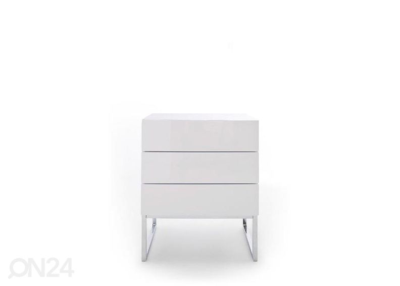 Valkoinen yöpöytä Nola 4 kuvasuurennos