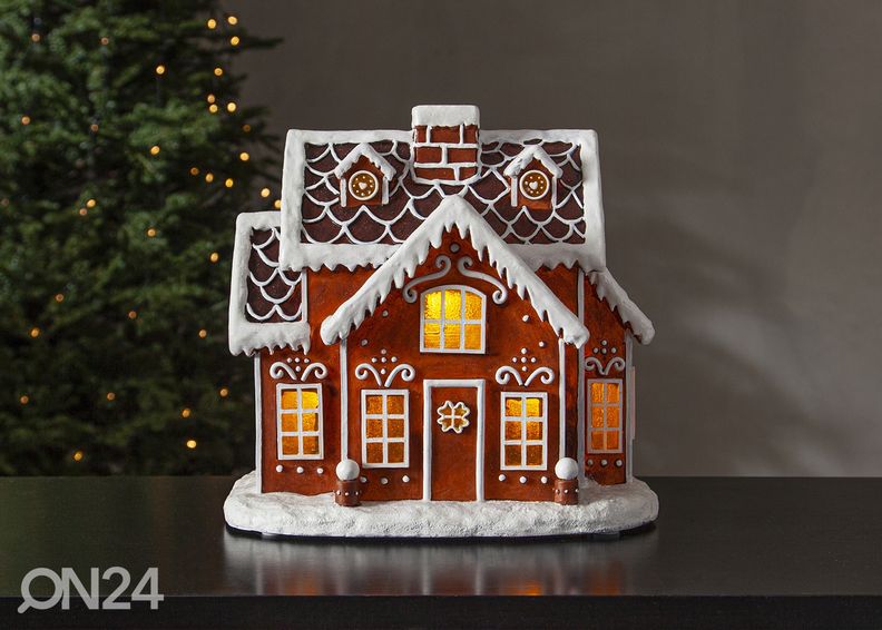 Valokoriste Gingerville, piparkakkutalo kuvasuurennos