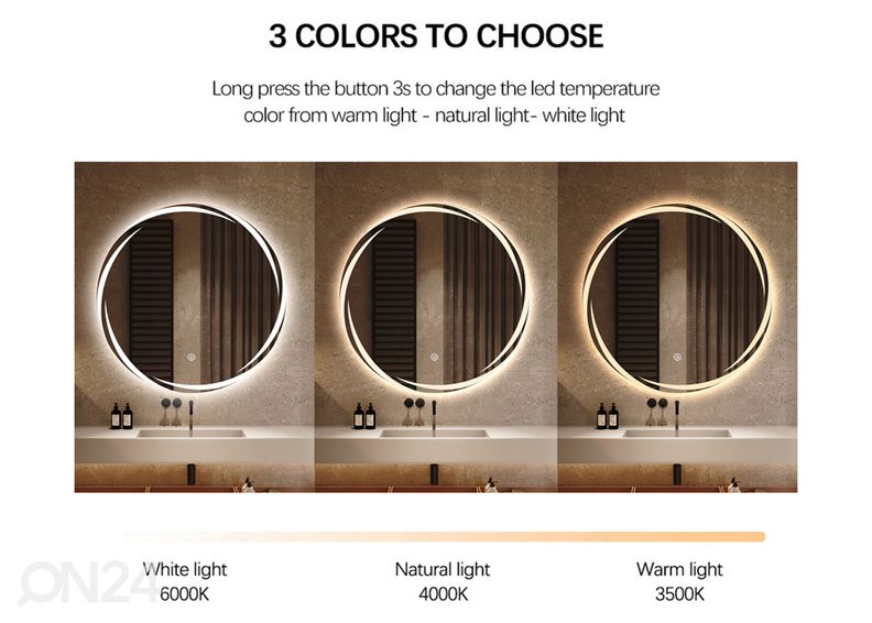 Valopeili Ø 60 cm kuvasuurennos