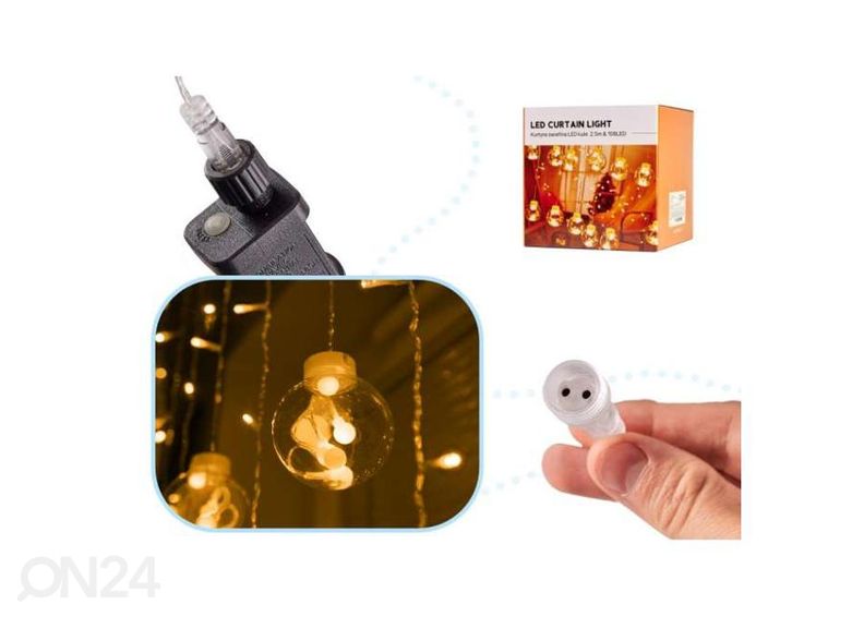 Valoverho 3 m 108LED kuvasuurennos