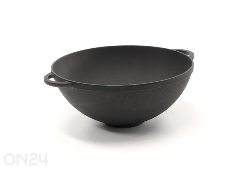 Valurauta wokki-pannu kannella Syton, 5.5 L, D30 cm kuvasuurennos