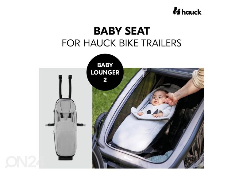 Vauvaistuin pyörillä Hauck Baby Lounger 2, harmaa kuvasuurennos