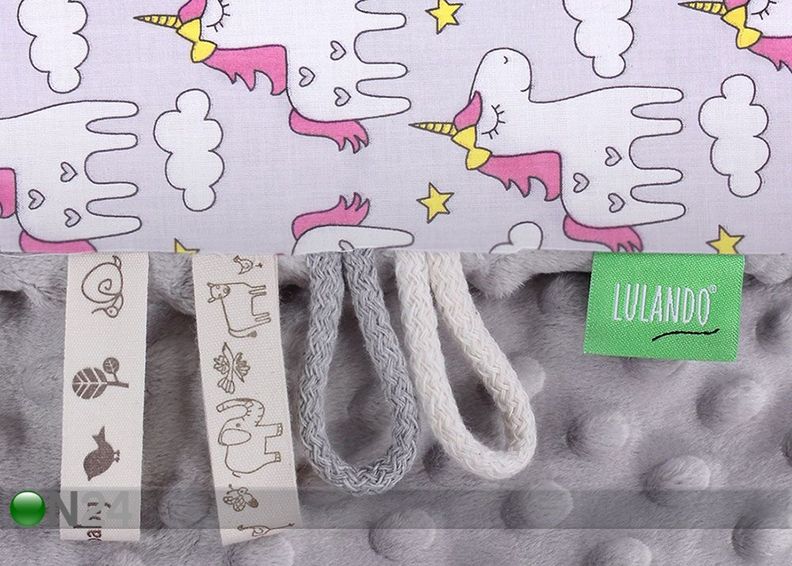 Vauvanpeitto LULANDO MINKY HARMAA 100x140 cm kuvasuurennos