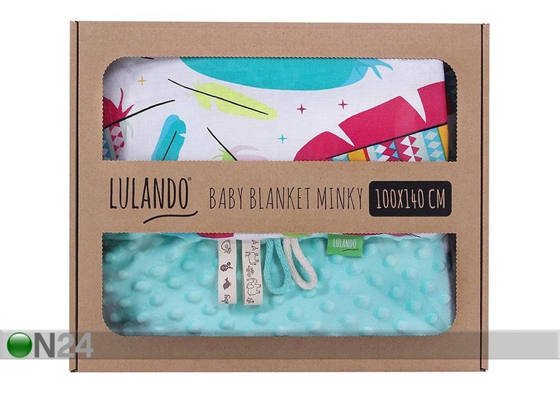 Vauvanpeitto LULANDO MINKY SININEN 100x140 cm kuvasuurennos