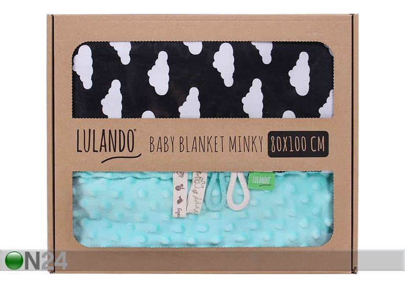 Vauvanpeitto LULANDO MINKY SININEN 100x80 cm kuvasuurennos