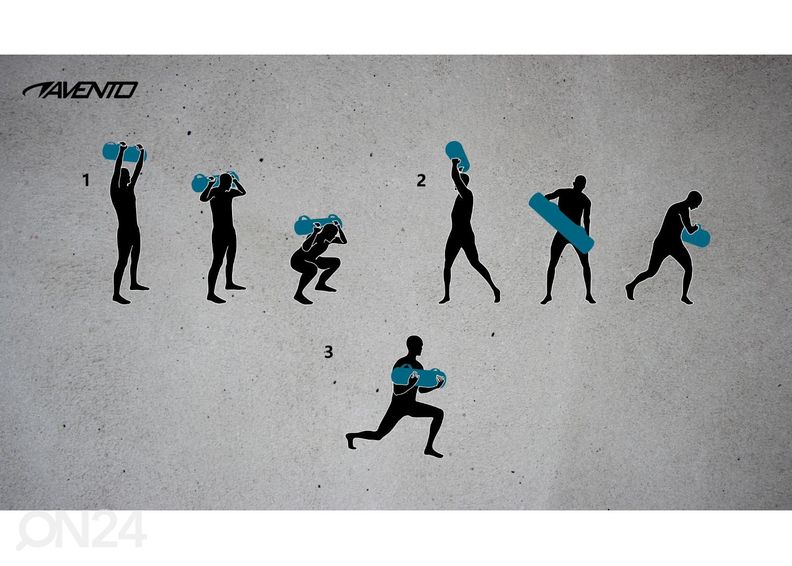 Vedellä täytettävä painolaukku Avento 20 L/20 kg kuvasuurennos