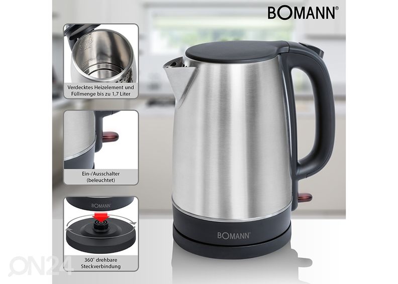 Vedenkeitin Bomann 1,7 L WKS6043CB kuvasuurennos