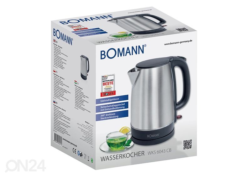 Vedenkeitin Bomann 1,7 L WKS6043CB kuvasuurennos