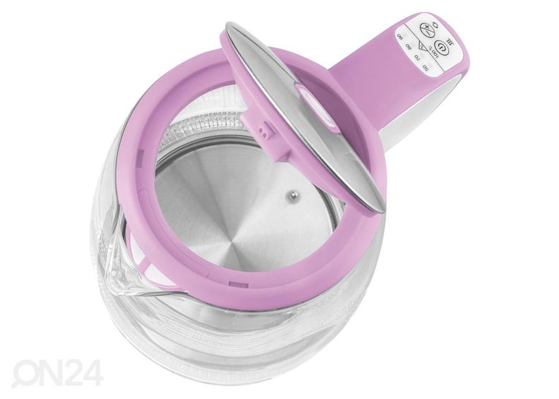 Vedenkeitin lasikuorella Sencor 2 L SWK2198RS, vaaleanpunainen kuvasuurennos