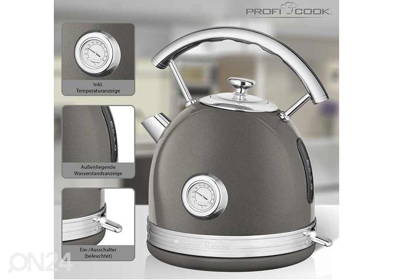 Vedenkeitin ProfiCook 1,7 L PCWKS1192A kuvasuurennos