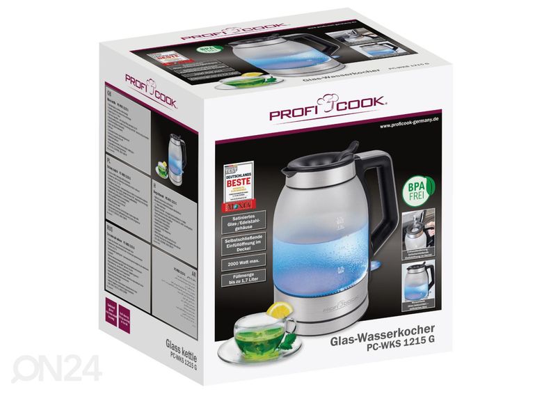 Vedenkeitin ProfiCook PCWKS1215G kuvasuurennos