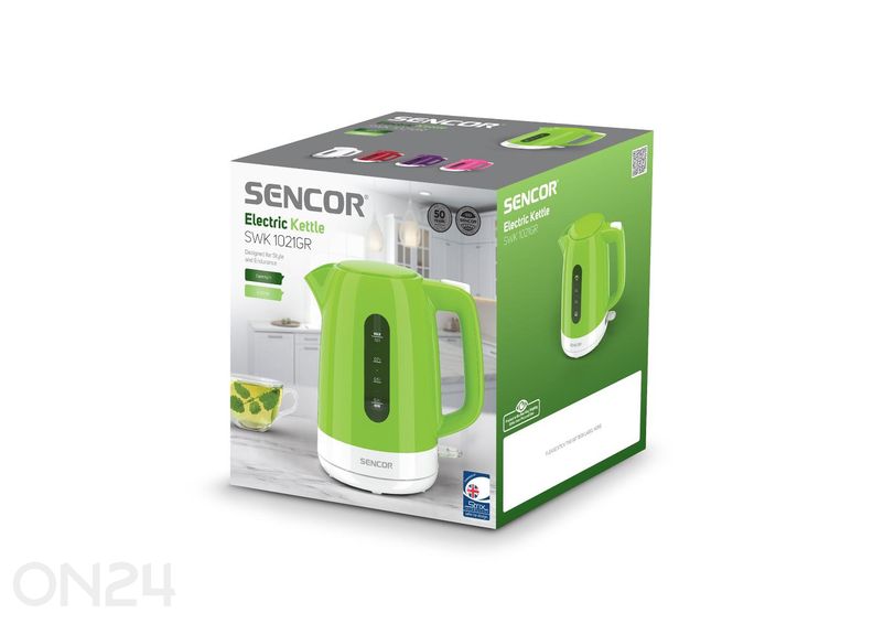 Vedenkeitin Sencor 1 L SWK1021GR, vihreä kuvasuurennos