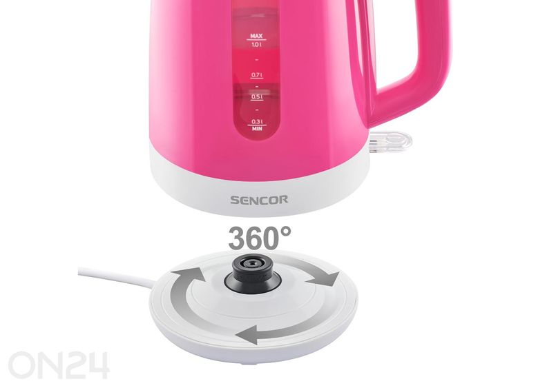 Vedenkeitin Sencor 1 L SWK1028RS, pinkki kuvasuurennos