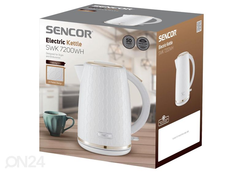 Vedenkeitin Sencor SWK7200WH, valkoinen kuvasuurennos