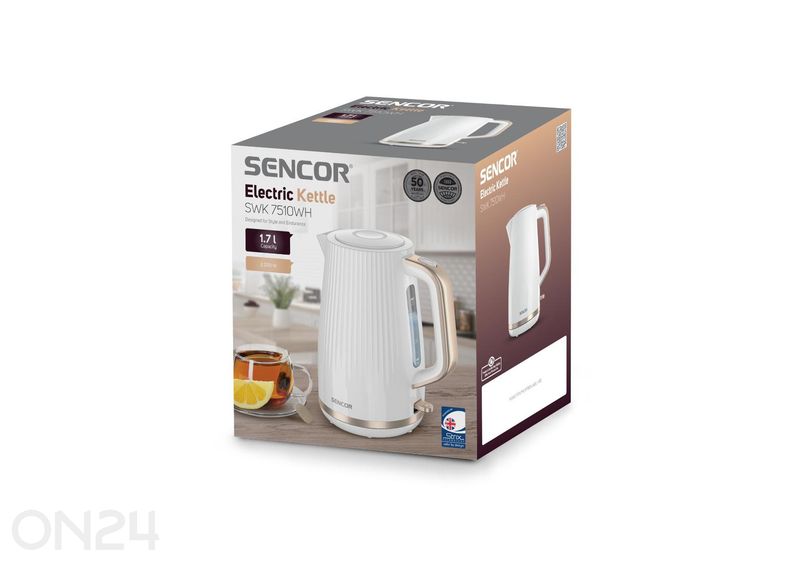 Vedenkeitin Sencor SWK7510WH, valkoinen kuvasuurennos