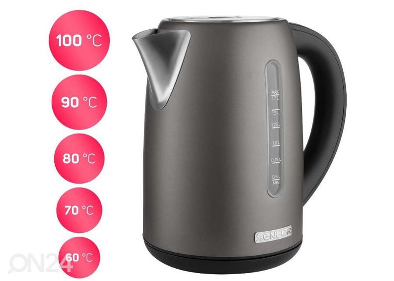 Vedenkeitin Sencor SWK7708BK, musta kuvasuurennos