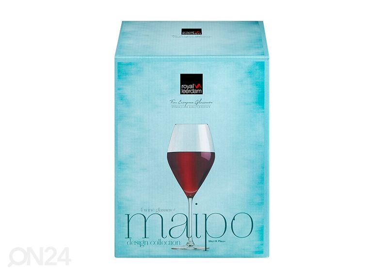 Viinilasi Royal Leerdam Maipo 59 cl, 4 kpl kuvasuurennos