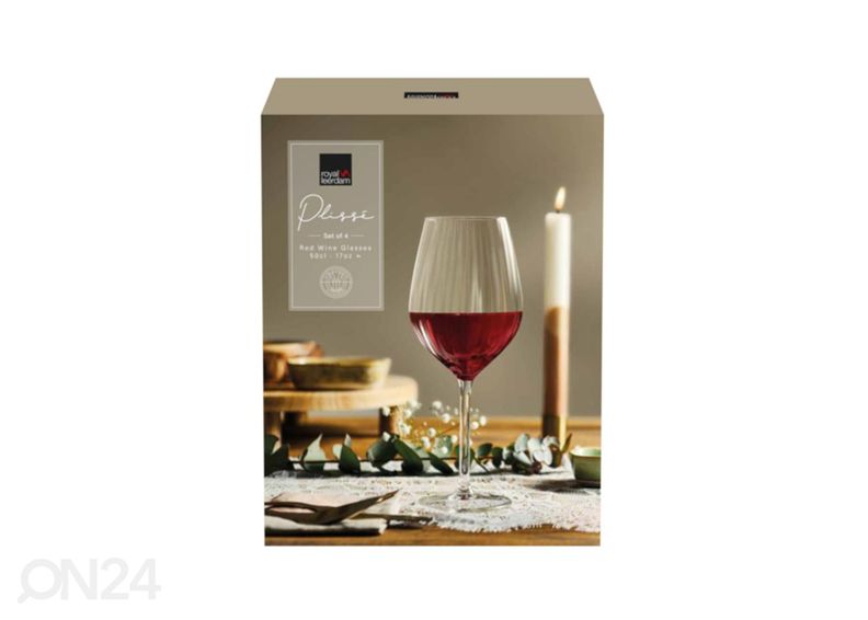 Viinilasit Plisse 50 cl, 4 kpl kuvasuurennos