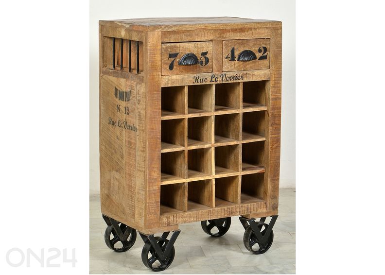 Viinipulloteline Rustic kuvasuurennos