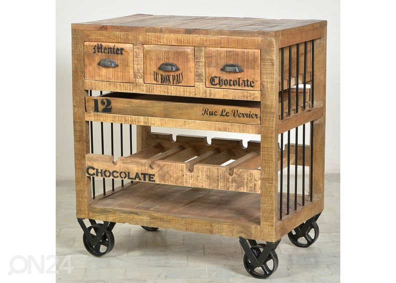 Viinipulloteline Rustic kuvasuurennos