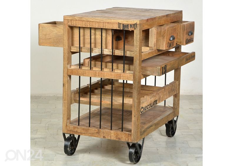 Viinipulloteline Rustic kuvasuurennos