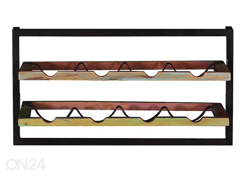 Viinipulloteline seinälle Riverboat kuvasuurennos